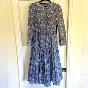 J. Crew floral dress. Liberty fabric. Size 00.